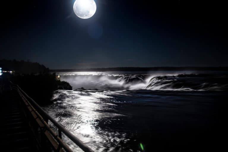 Full Moon in Iguazu Falls