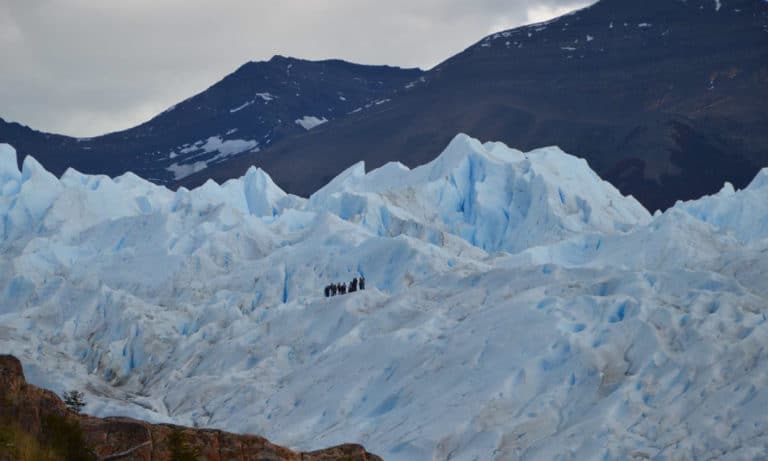 People Trekking on Perito Moreno Glacier