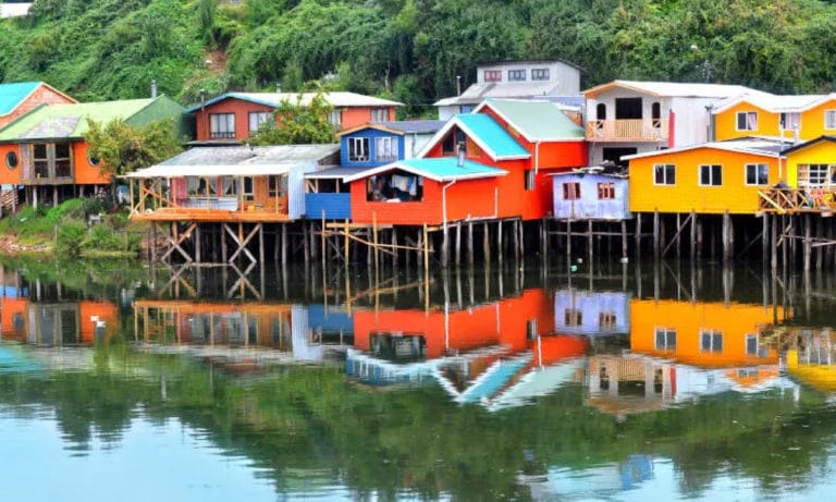 chiloe island - Palafitos de Castro, Chile