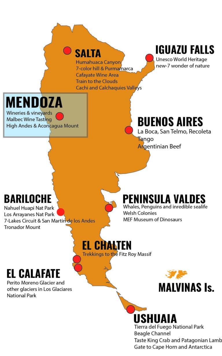 MAPA ARGENTINA DESTINOS - MDZ_Mesa de trabajo 1