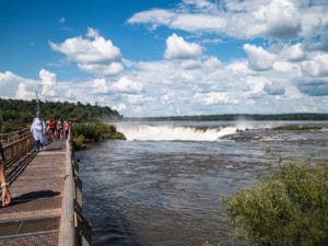 Trail to the Devil´s Throat in Iguazu Falls