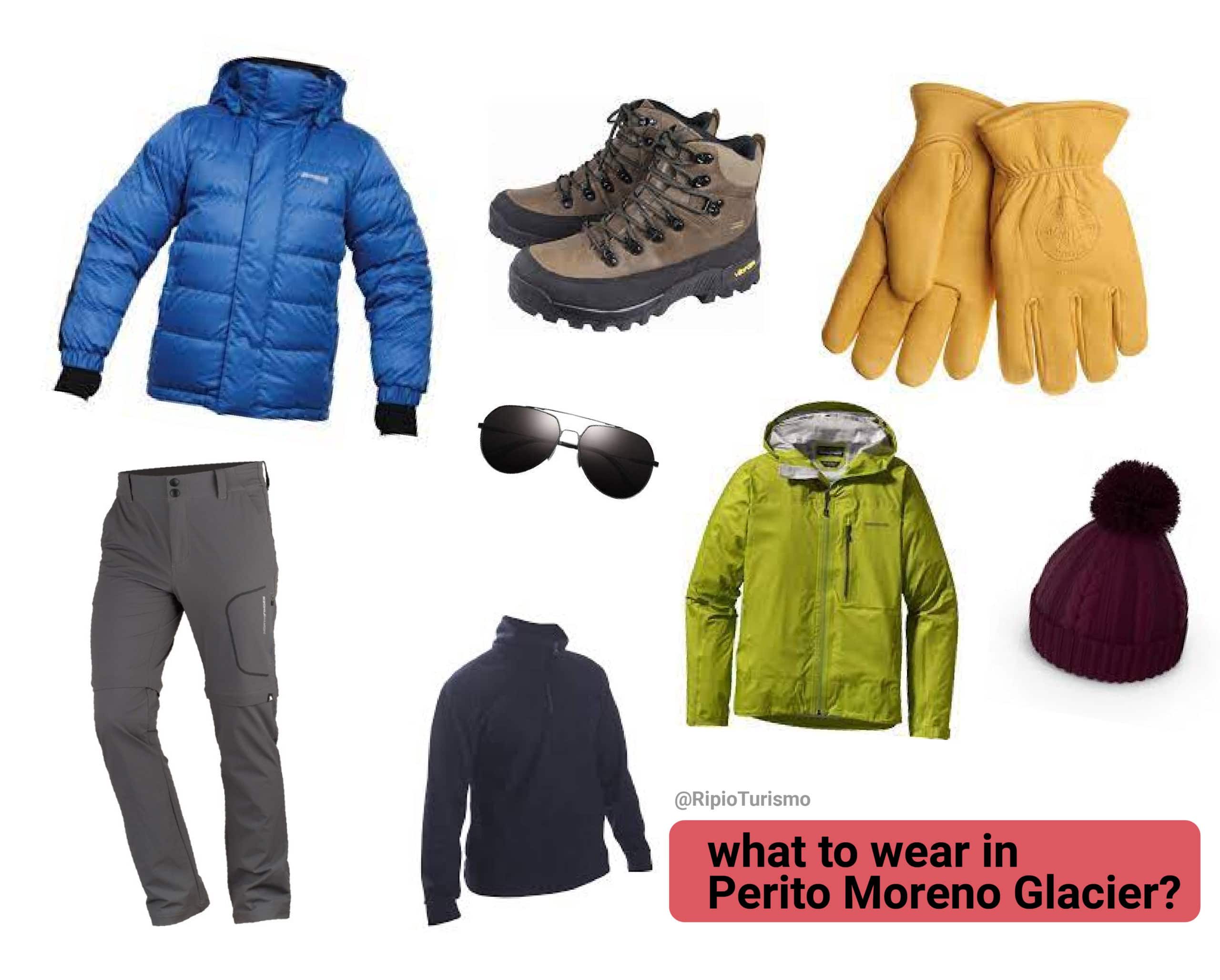 What to wear in Perito Moreno Glacier?