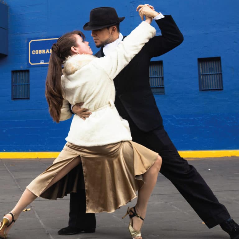 Tango in La Boca neighbourhood, Buenos Aires.