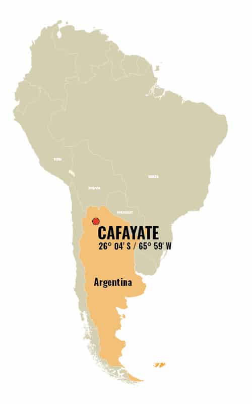 Cafayate Map - Argentinian Northwest