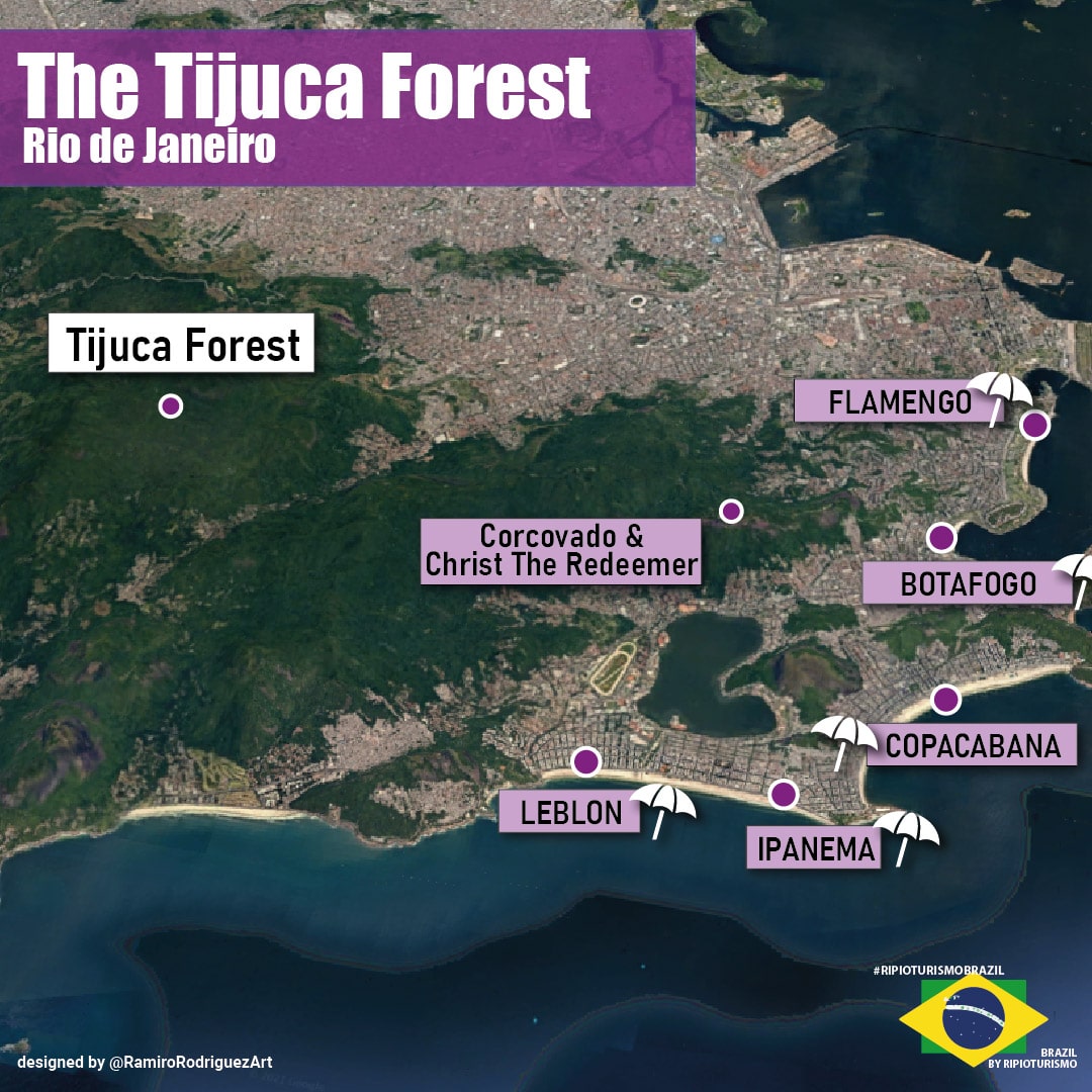 tijuca forest map